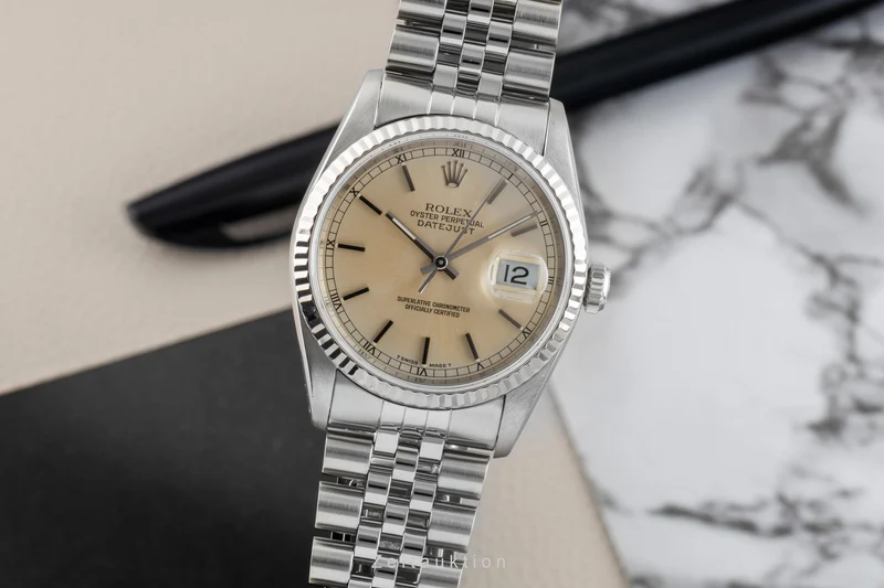 Rolex Datejust steel / white gold automatic men's watch 16234 [2601883]