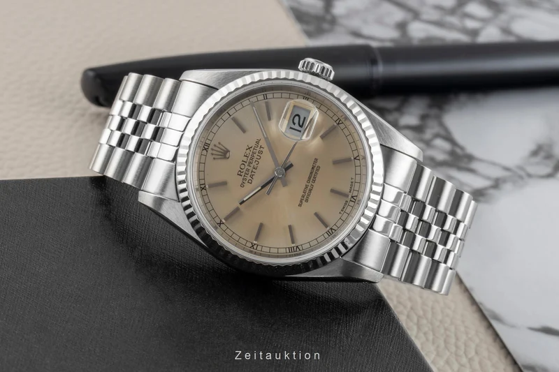 Rolex Datejust steel / white gold automatic men's watch 16234 [2601883]