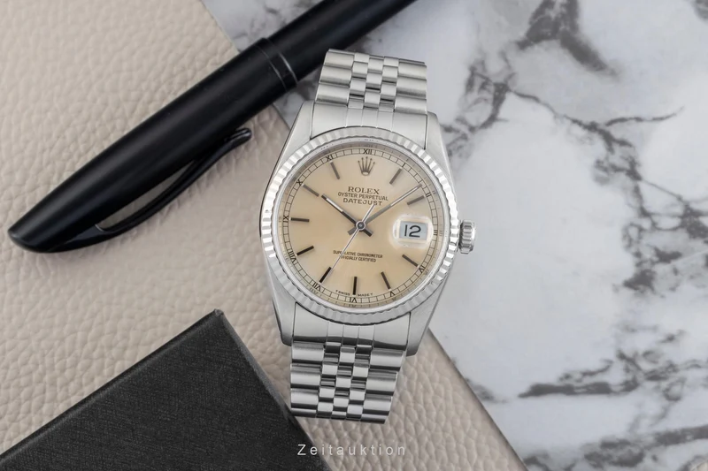 Rolex Datejust steel / white gold automatic men's watch 16234 [2601883]
