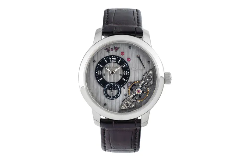 Glashütte PanoMaticInverse steel manual winding men's watch 1-66-06-04-22-62 [2601710]