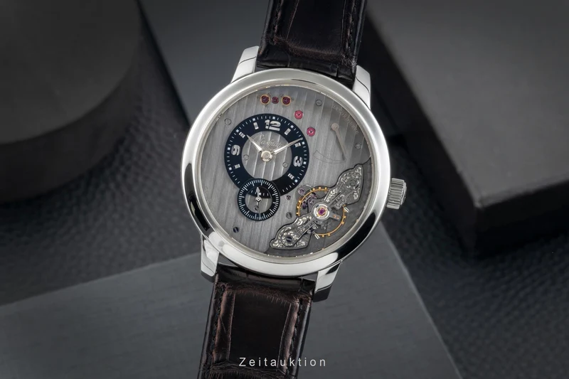 Glashütte PanoMaticInverse steel manual winding men's watch 1-66-06-04-22-62 [2601710]