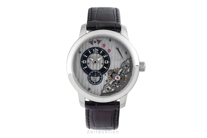 Glashütte PanoMaticInverse steel manual winding men's watch 1-66-06-04-22-62 [2601710]