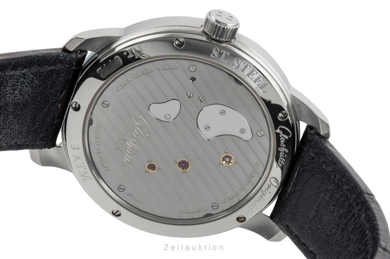 Glashütte PanoMaticInverse steel manual winding men's watch 1-66-06-04-22-62 [2601710]