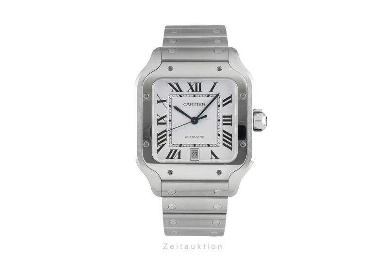 Cartier Santos steel automatic men's watch WSSA0018 LP: 8850EUR [2601942]