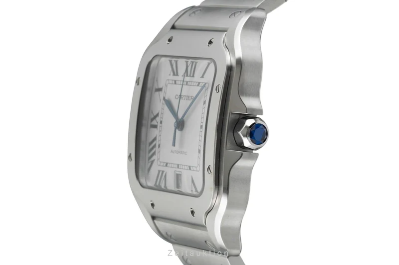 Cartier Santos steel automatic men's watch WSSA0018 LP: 8850EUR [2601942]