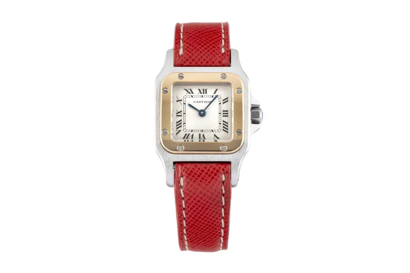 Cartier Santos steel / gold quartz women's watch W200124D [2601844]