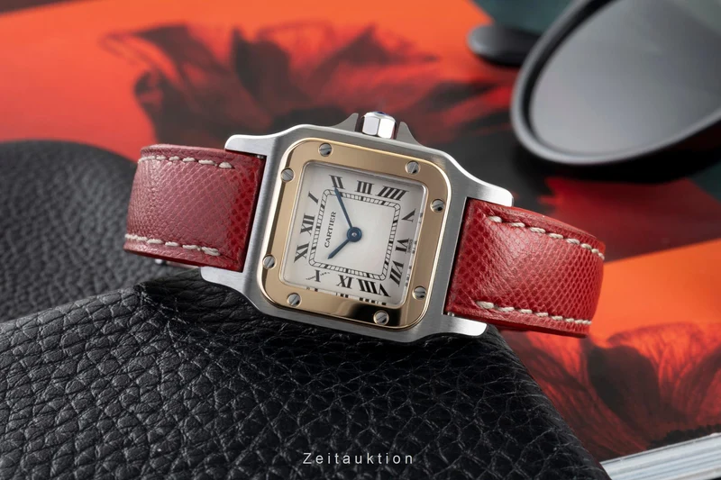 Cartier Santos steel / gold quartz women's watch W200124D [2601844]