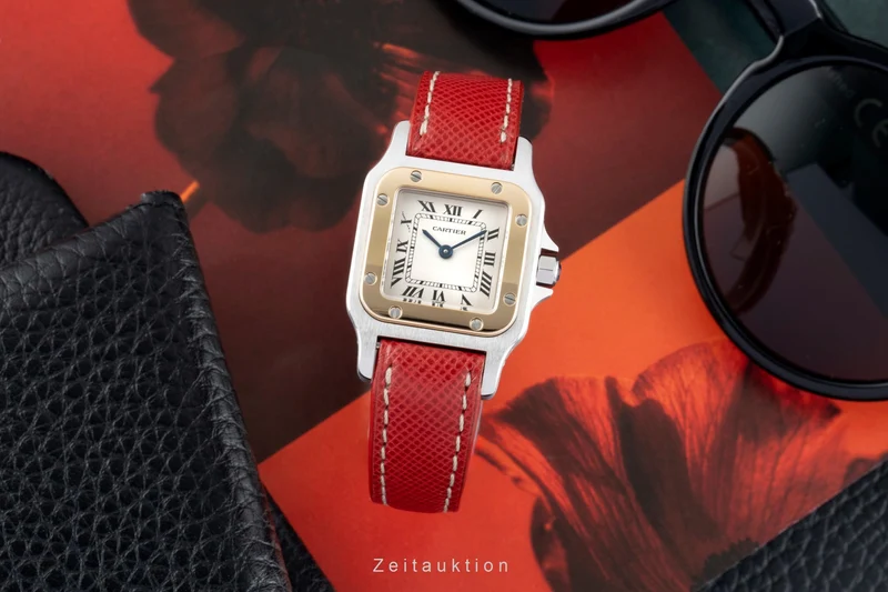 Cartier Santos steel / gold quartz women's watch W200124D [2601844]