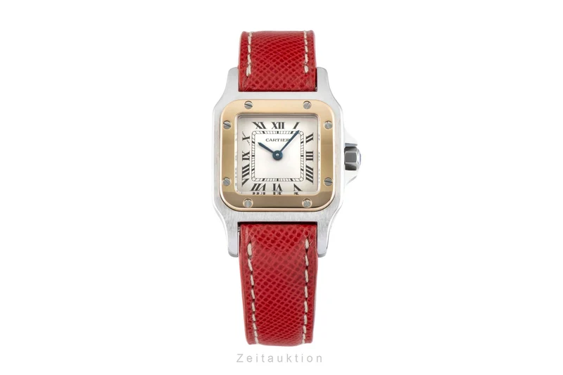 Cartier Santos steel / gold quartz women's watch W200124D [2601844]