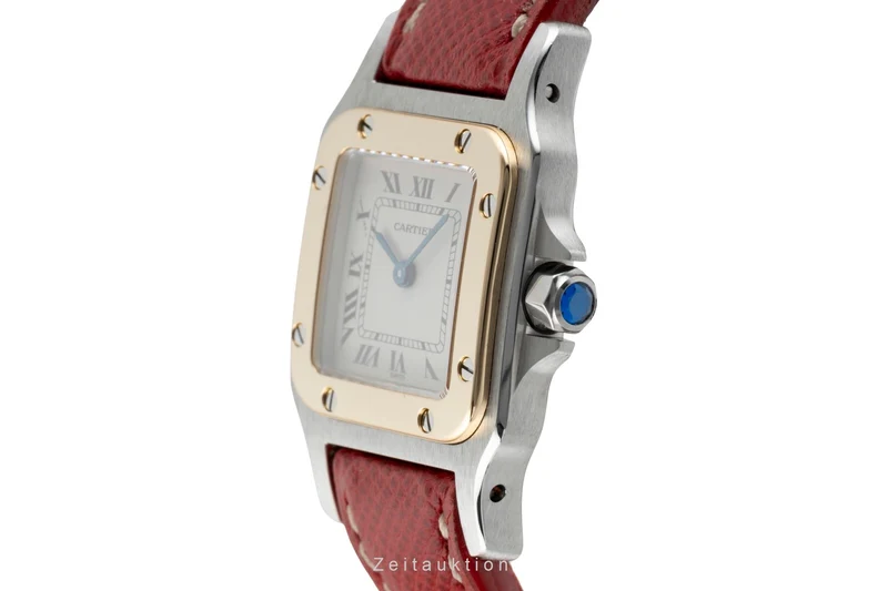 Cartier Santos steel / gold quartz women's watch W200124D [2601844]