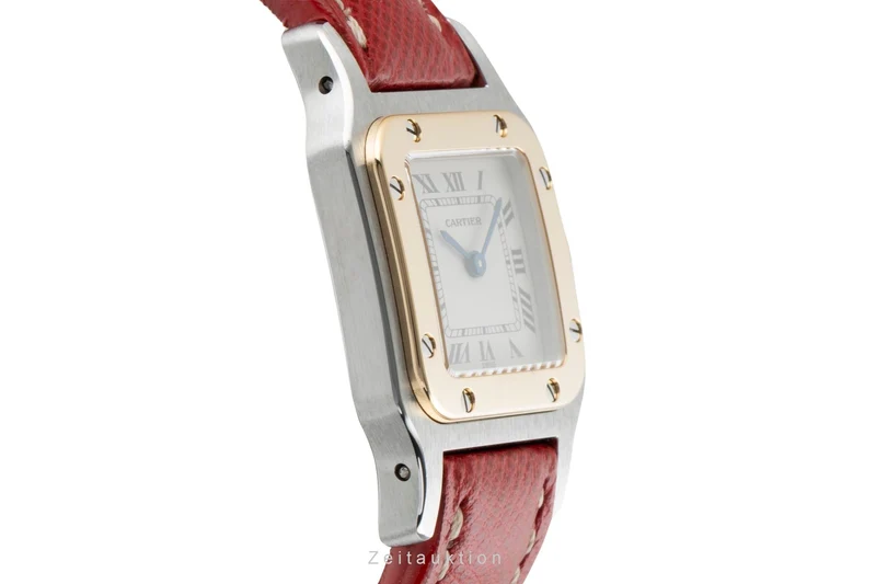 Cartier Santos steel / gold quartz women's watch W200124D [2601844]
