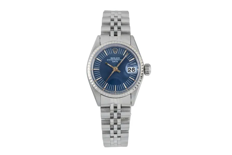 Rolex Date steel / white gold automatic women's watch 6517 Vintage [2601394]