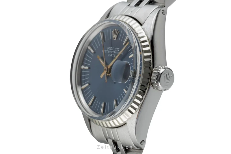 Rolex Date steel / white gold automatic women's watch 6517 Vintage [2601394]