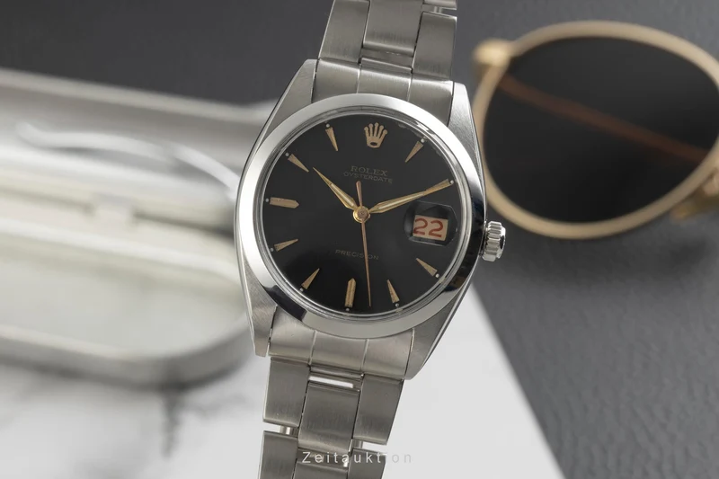 Rolex Precision steel manual winding men's watch 6694 Vintage [2601642]