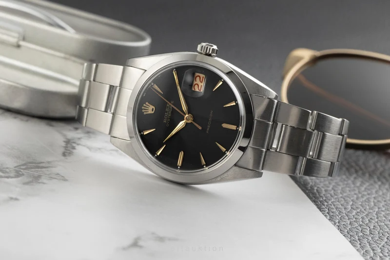 Rolex Precision steel manual winding men's watch 6694 Vintage [2601642]