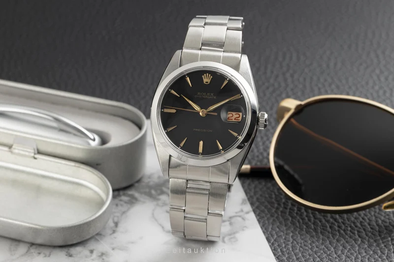 Rolex Precision steel manual winding men's watch 6694 Vintage [2601642]