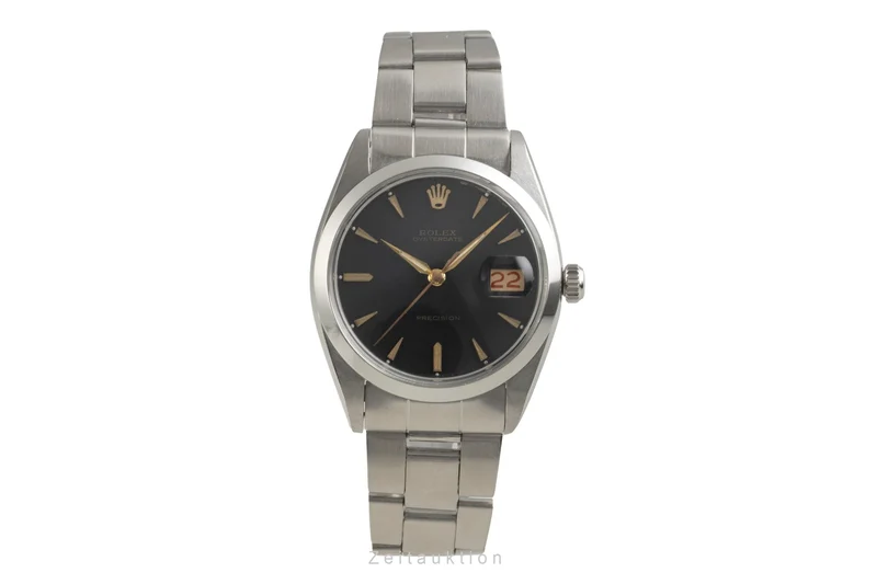 Rolex Precision steel manual winding men's watch 6694 Vintage [2601642]