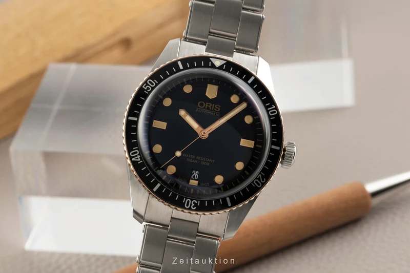 Oris Divers Sixty-Five steel / bronze automatic men's watch 01 733 7707 4354 LP: 2550EUR [2601671]