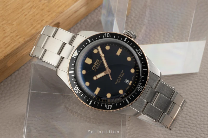Oris Divers Sixty-Five steel / bronze automatic men's watch 01 733 7707 4354 LP: 2550EUR [2601671]
