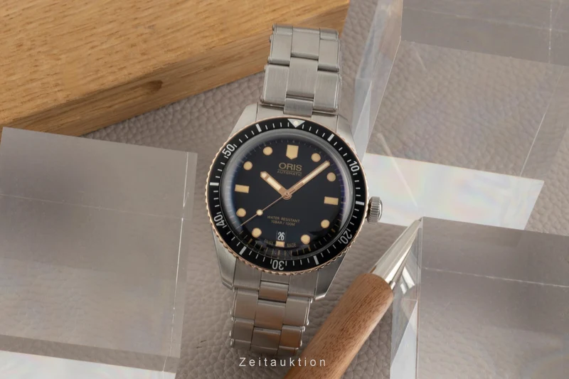 Oris Divers Sixty-Five steel / bronze automatic men's watch 01 733 7707 4354 LP: 2550EUR [2601671]