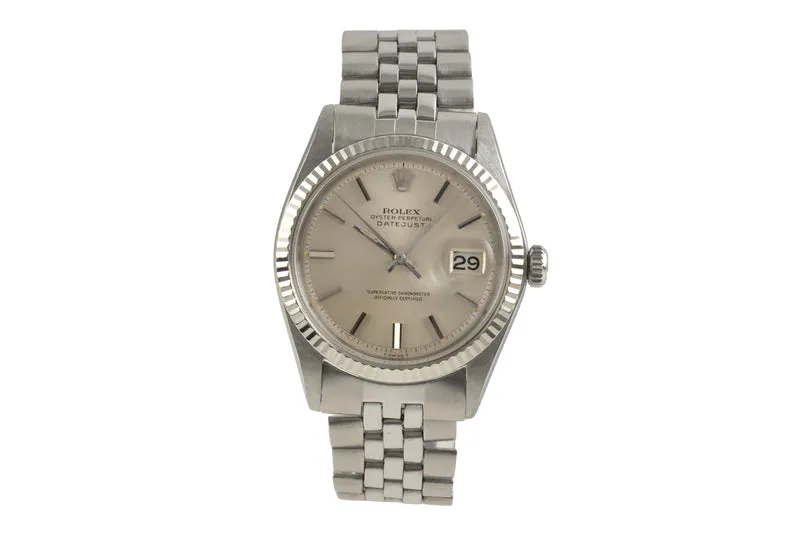 Rolex Datejust steel / white gold automatic men's watch 1601 Vintage [2601848]