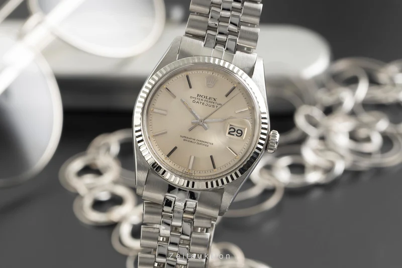 Rolex Datejust steel / white gold automatic men's watch 1601 Vintage [2601848]