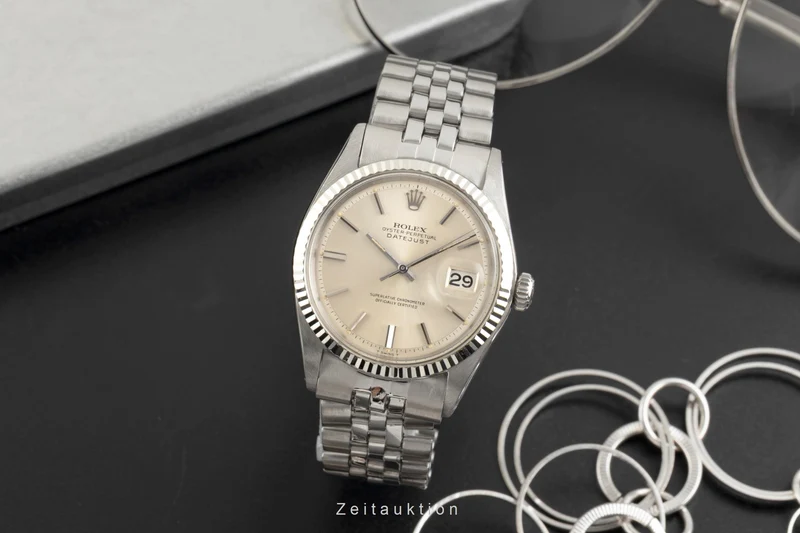 Rolex Datejust steel / white gold automatic men's watch 1601 Vintage [2601848]