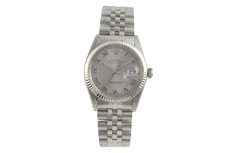 Rolex Datejust steel / white gold automatic men's watch 16014 Vintage [2601931]