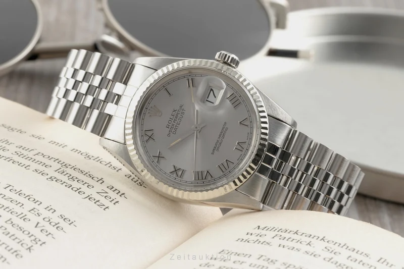 Rolex Datejust steel / white gold automatic men's watch 16014 Vintage [2601931]