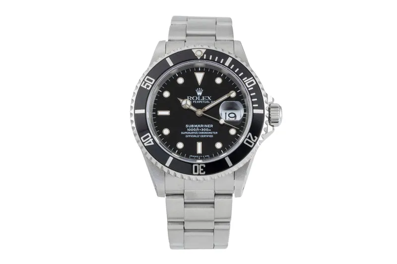 Rolex Submariner steel automatic men's watch 16610 [2601937]