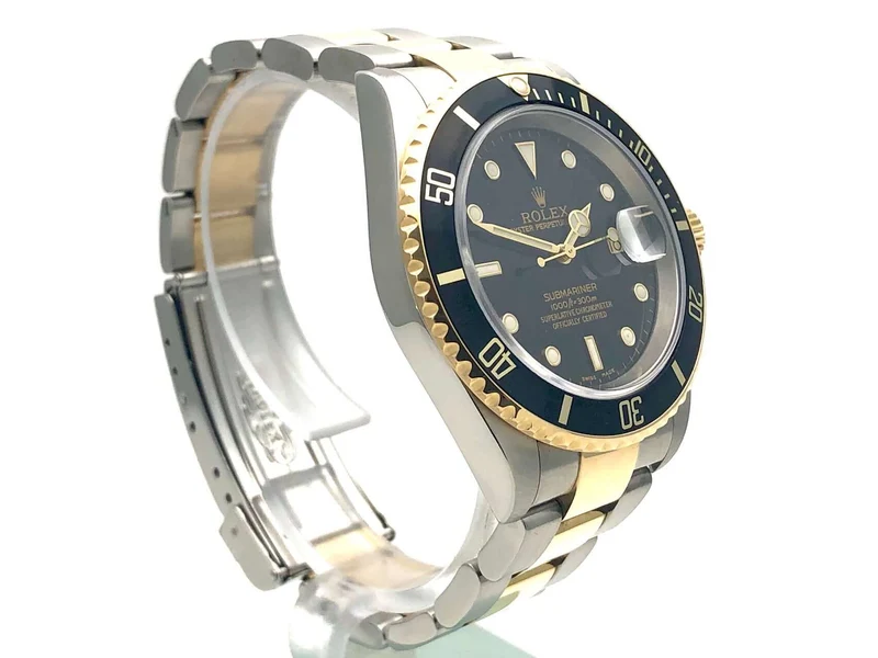 Rolex Submariner Date 16613 aus 2004 F-Serie neuer Service