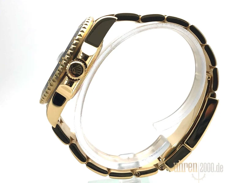 Rolex GMT-Master II Gelbgold 116718LN Grün aus 2013 Stick Dial
