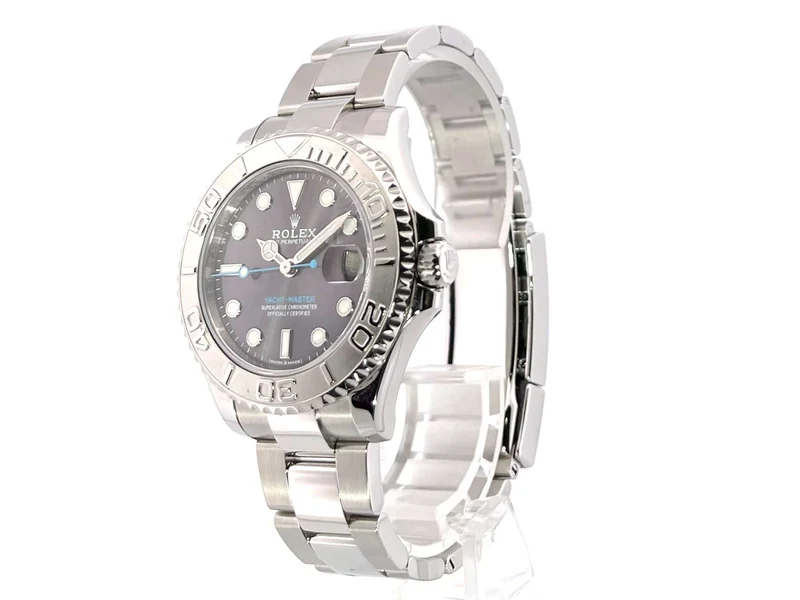 Rolex Yacht-Master 37 Edelstahl Platin 268622 Rhodium