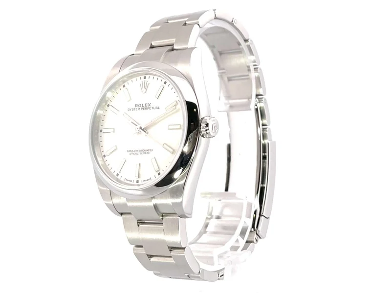 Rolex Oyster Perpetual 39 Ref. 114300 Weiß