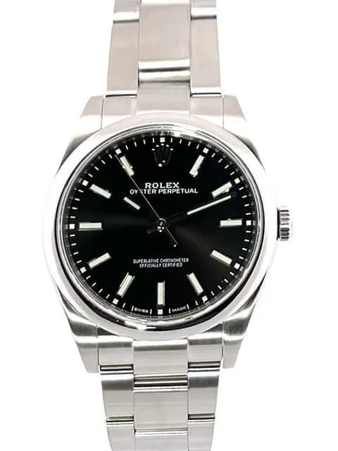 Rolex Oyster Perpetual 39 Schwarz 114300