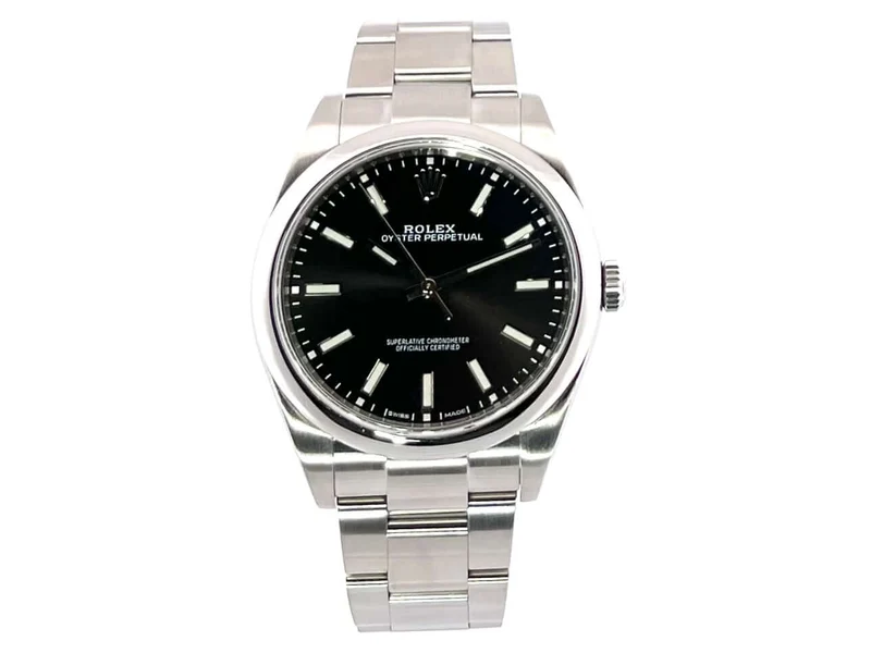 Rolex Oyster Perpetual 39 Schwarz 114300