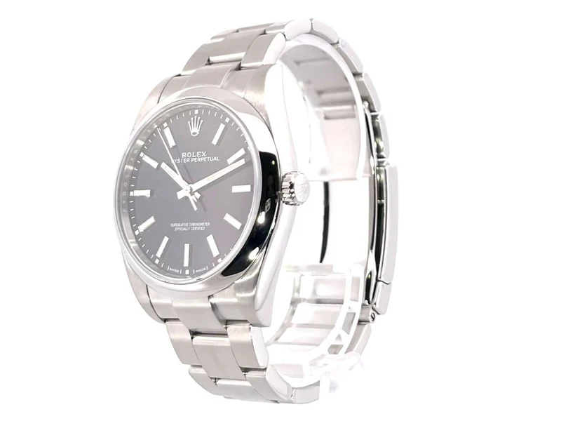 Rolex Oyster Perpetual 39 Schwarz 114300