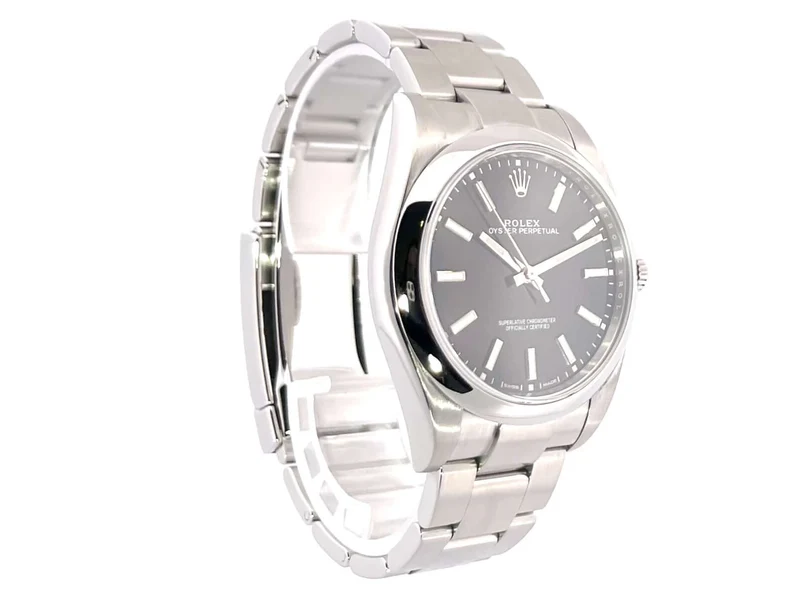 Rolex Oyster Perpetual 39 Schwarz 114300