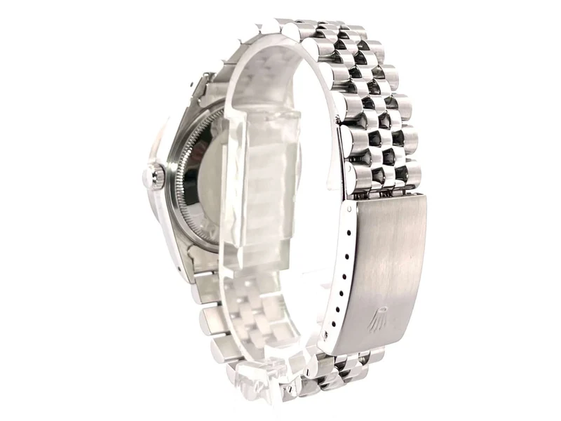 Rolex Oyster Perpetual Date 34 Ref. 15210 Silber Jubile-Band
