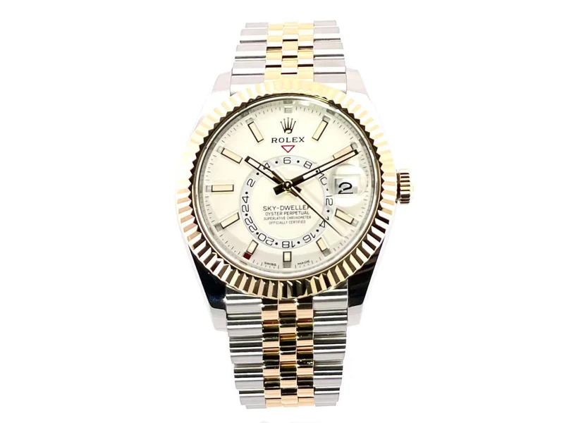 Rolex Sky-Dweller 326933 Weiß Jubile-Band