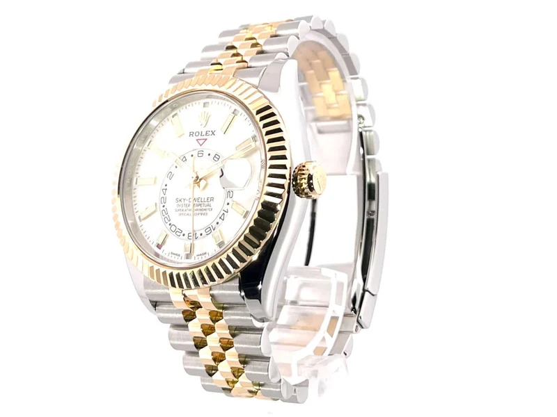 Rolex Sky-Dweller 326933 Weiß Jubile-Band