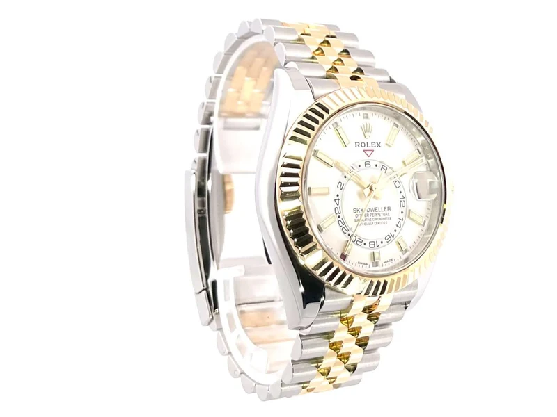 Rolex Sky-Dweller 326933 Weiß Jubile-Band