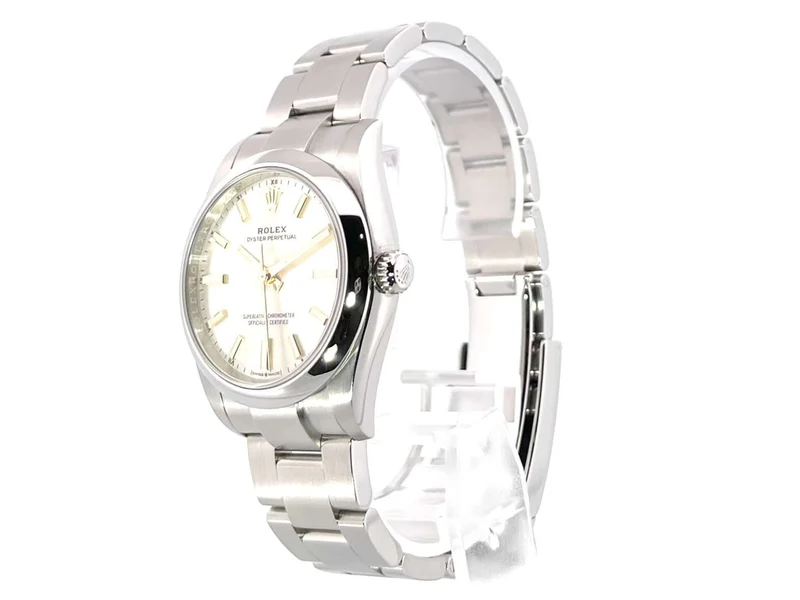 Rolex Oyster Perpetual 34 mm 124200 Silber
