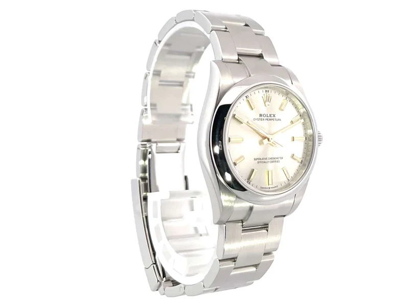 Rolex Oyster Perpetual 34 mm 124200 Silber