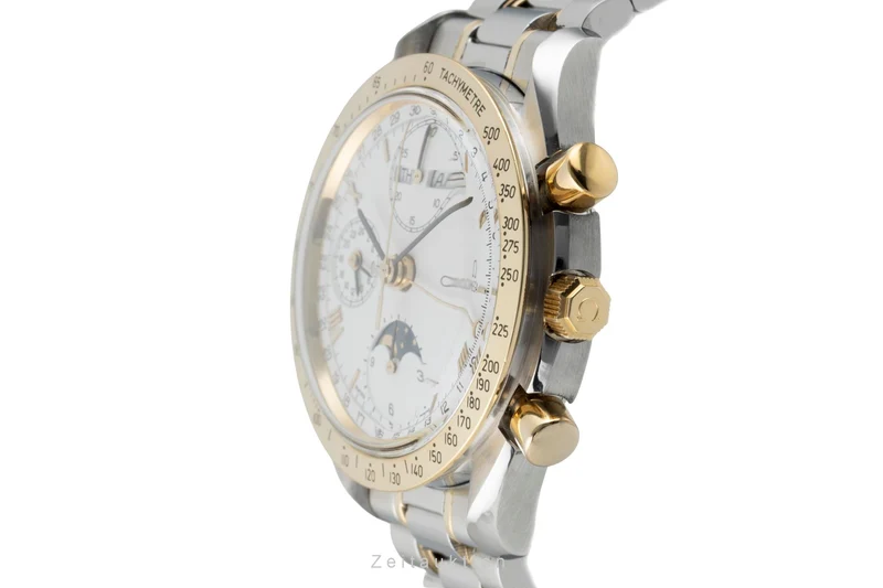 Omega Speedmaster Date chronograph steel / gold automatic men's watch 3336.20.00 [2601867]