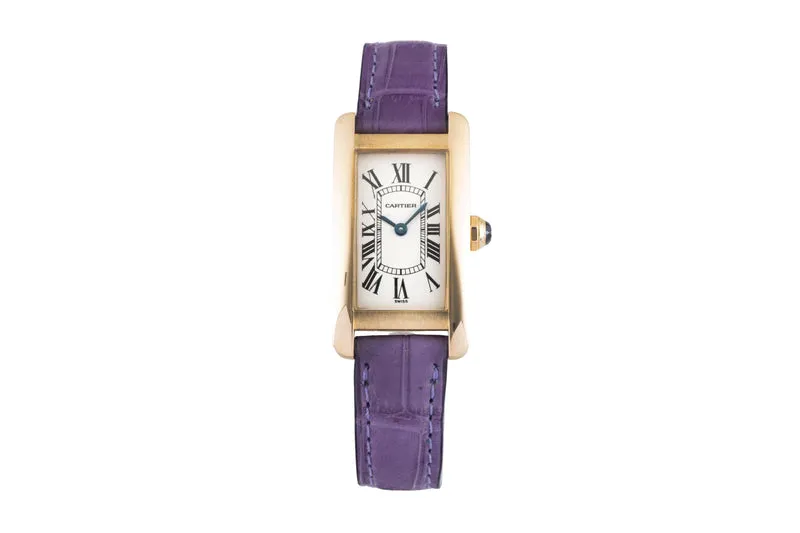 Cartier Tank Américaine 18 ct gold quartz women's watch W2601556 [2601676]