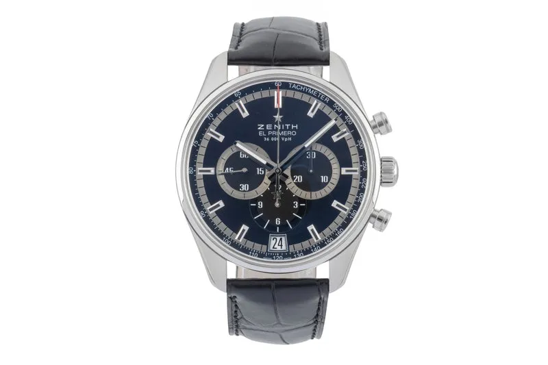 Zenith El Primero chronograph steel automatic men's watch 03.2040.400/21.C496 [2601987]
