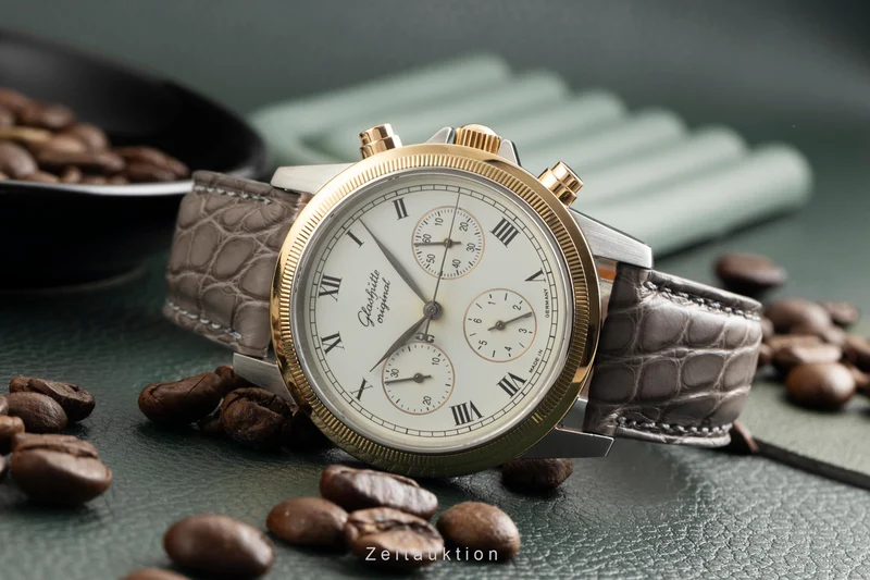 Glashütte chronograph steel / gold automatic men's watch 10-60-05-05-04 [2602065]