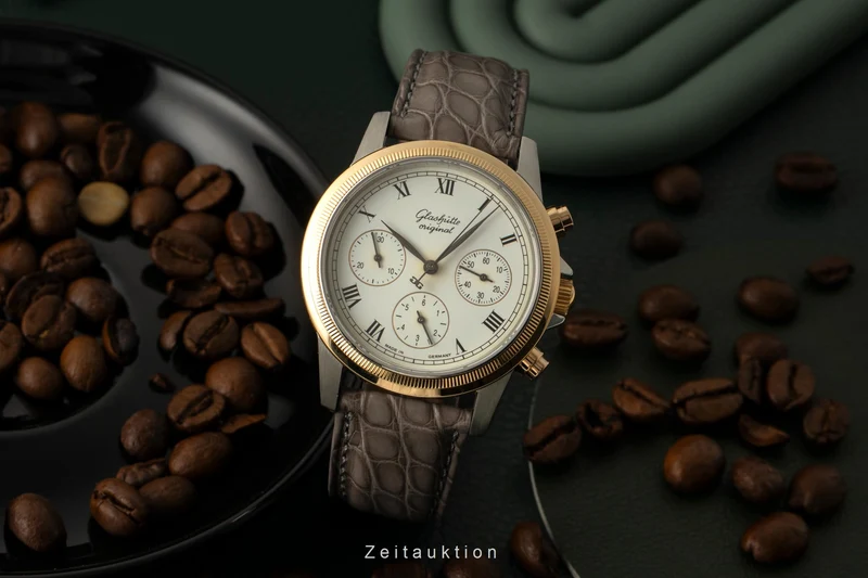 Glashütte chronograph steel / gold automatic men's watch 10-60-05-05-04 [2602065]