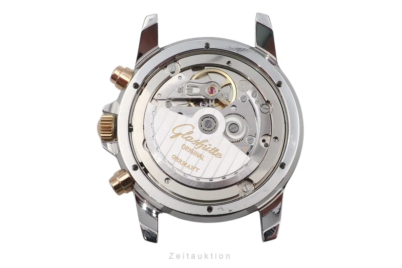 Glashütte chronograph steel / gold automatic men's watch 10-60-05-05-04 [2602065]